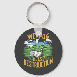 Golf Weapon of Grass Destruction Art キーホルダー