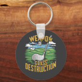Golf Weapon of Grass Destruction Art キーホルダー (正面)