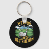 Golf Weapon of Grass Destruction Art キーホルダー (裏面)