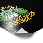 Golf Weapon of Grass Destruction Art フォトプリント (角)