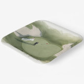 Golf wedding bride groom golf ball tee with love ペーパープレート (傾斜あり)