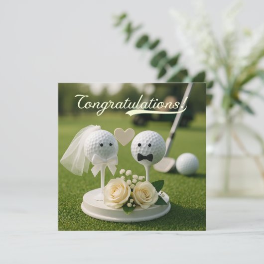 Golf Wedding Congratulations with bride and groom  (スタンド正面)