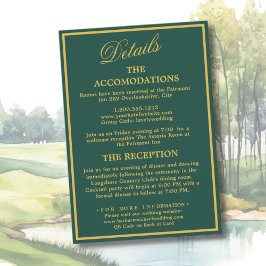 Golf Wedding Details Enclosure Card エンクロージャーカード