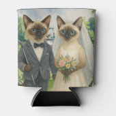 Golf Wedding for Cat Lovers on the course 缶クーラー (正面)