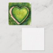 Golf wedding golf heart shape  ノートカード (正面/裏面)