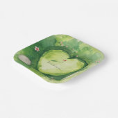 Golf wedding heart shaped golf course ペーパープレート (傾斜あり)