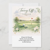 GOLF WEDDING Let’s Par-Tee Golf Party Invitation  招待状 (正面)
