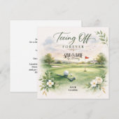 GOLF WEDDING Let’s Par-Tee Save the Date セーブザデート (正面/裏面)