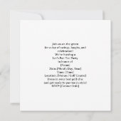 GOLF WEDDING Let’s Par-Tee Save the Date セーブザデート (裏面)