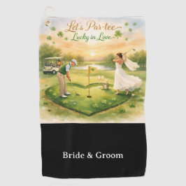 Golf Wedding Lucky in Love St. Patrick's Day theme ゴルフタオル