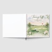Golf Wedding Napkins | Teeing Off Forever Country ゲストブック (全面)