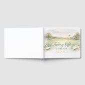 Golf Wedding Napkins | Teeing Off Forever Country  ゲストブック (全面)