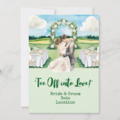 Golf Wedding on the golf course 招待状 (正面)