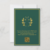 Golf Wedding RSVP Card QR Code Optional  (裏面)