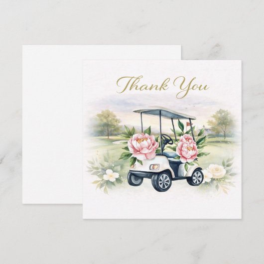 GOLF WEDDING thank you card (正面/裏面)