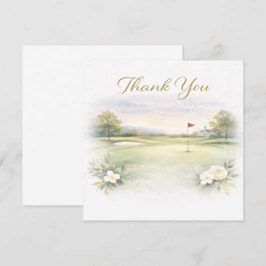 GOLF WEDDING thank you card (正面/裏面)