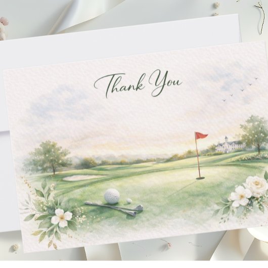 GOLF WEDDING thank you card  サンキューカード
