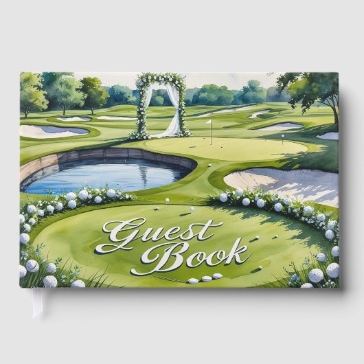  Golf Wedding Themed Guest Book ゲストブック (正面)