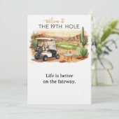 Golf Welcome to golfer house  FOR Arizona cocktail 招待状 (スタンド正面)