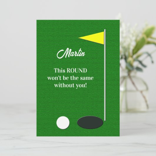 Golf Will You Be My Usher Proposal Cards 招待状 (スタンド正面)