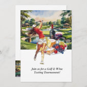 Golf & Wine Tasting Tournament Invitation 招待状 (正面/裏面)