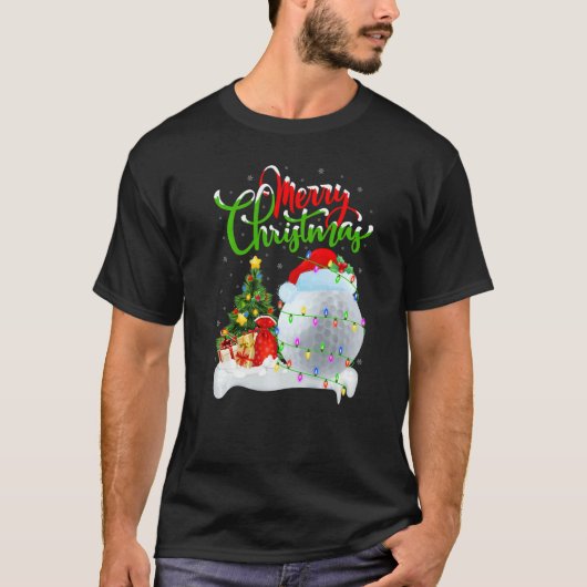 Golf  Xmas Decorations Santa Golf Christmas Tシャツ (正面)