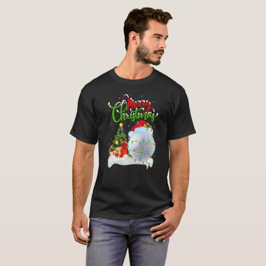 Golf  Xmas Decorations Santa Golf Christmas Tシャツ (正面フル)