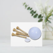 GolfBallMarkerTees020511 ポストカード (スタンド正面)