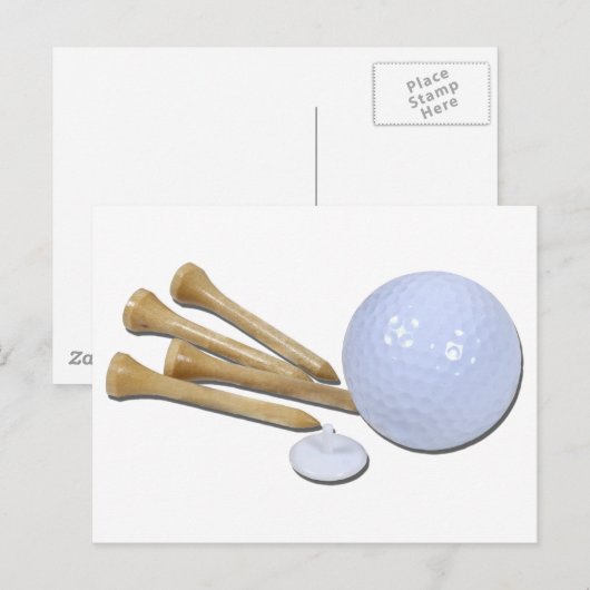 GolfBallMarkerTees020511 ポストカード (正面/裏面)