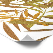 Golfd, Bronze and Brown Willow Leaves ポスター (角)