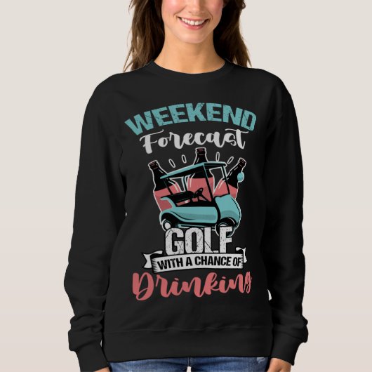 Golfer Beer & Golf Sports Player Golfing スウェットシャツ (正面)