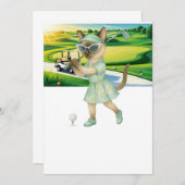 Golfer Cat tournament 招待状 (正面/裏面)