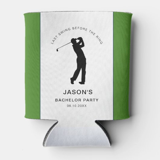 Golfer Golf Themed Bachelor Party  缶クーラー (正面)