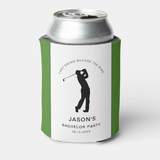 Golfer Golf Themed Bachelor Party  缶クーラー (缶裏面)