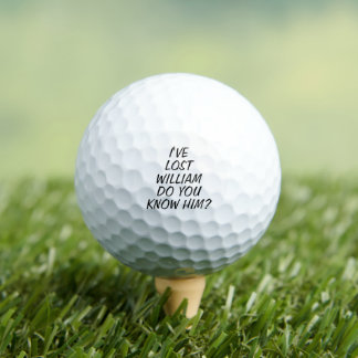 Golfer Humor Gift - Funny Lost Ball Custom Name ゴルフボール