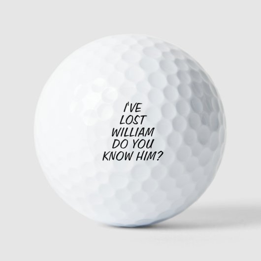 Golfer Humor Gift - Funny Lost Ball Custom Name ゴルフボール (正面)