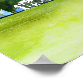 Golfer in golf course watercolor  ポスター (角)