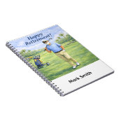 Golfer is relaxing in golf course retirement  ノートブック (右側)