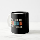 Golfer Life is Full of Important Choices Golf ツートーンマグカップ (正面左)