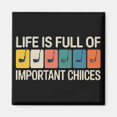 Golfer Life is Full of Important Choices Golf マグネット (正面)