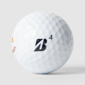 Golfer Man Icon Initials / Name Personalized ゴルフボール (ロゴ)