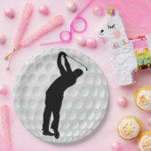 Golfer Paper Party Plate ペーパープレート (パーティー)