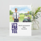GOLFER Pilot Aviation Industry Golfer  招待状 (スタンド正面)