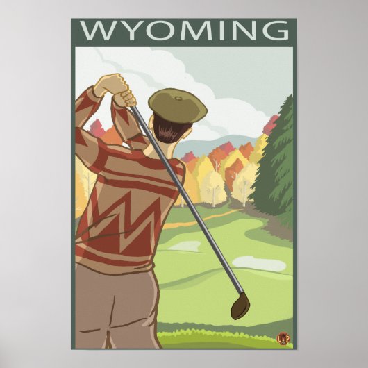 Golfer SceneWyoming ポスター (正面)