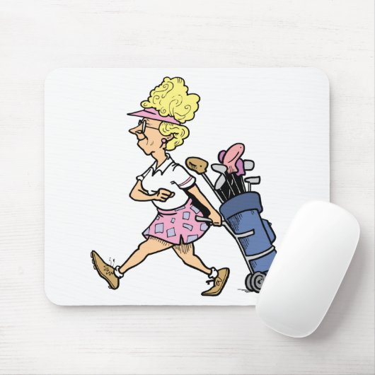 Golfer Tshirtsおよびギフト女性 マウスパッド (マウス)