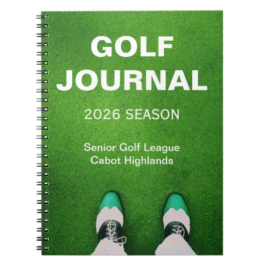 Golfer's Customized Personal Golf Journal ノートブック (正面)
