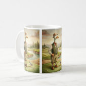 Golfing Animal Coffee Mug コーヒーマグカップ (正面左)