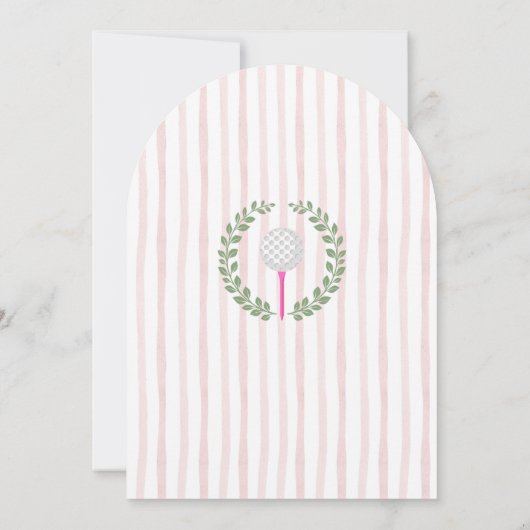Golfing Birthday Party 招待状 (裏面)
