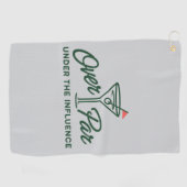 Golfing Gift Over Par And Under The Influence Golf ゴルフタオル (横)