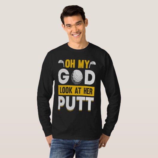 Golfing Golf Player Coach Golfer  7 Tシャツ (正面フル)